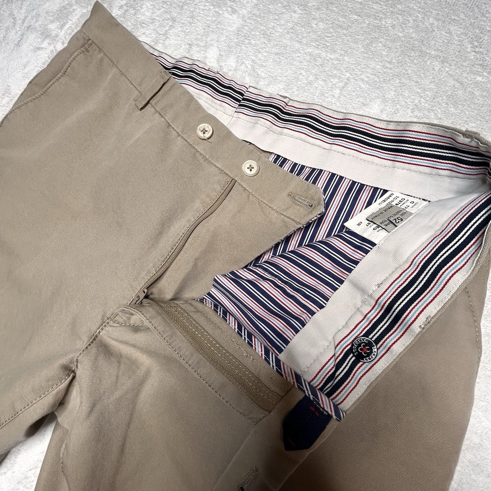 Angelo Nardelli Chino Mens Italy Size 52 (US Waist 35-36)‎  Beige Cotton Pants